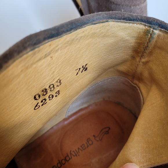 Gravity Pope Grey Suede Ankle Boots 👢 👌 😍 Size 7.5 - Picture 8 of 13